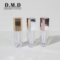 Low MOQ custom logo empty 5ml 5 ml lip gloss tube with brush