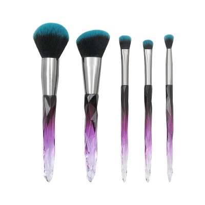 New Crystal Diamond Transparent Handle Makeup Brush Set Loose Powder Makeup Beauty Makeup Tools