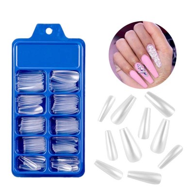 100pcs/box 28 Colors Falke Nails Diy Transparent White Black Acrylic Fakenail False Nail Nail Patch